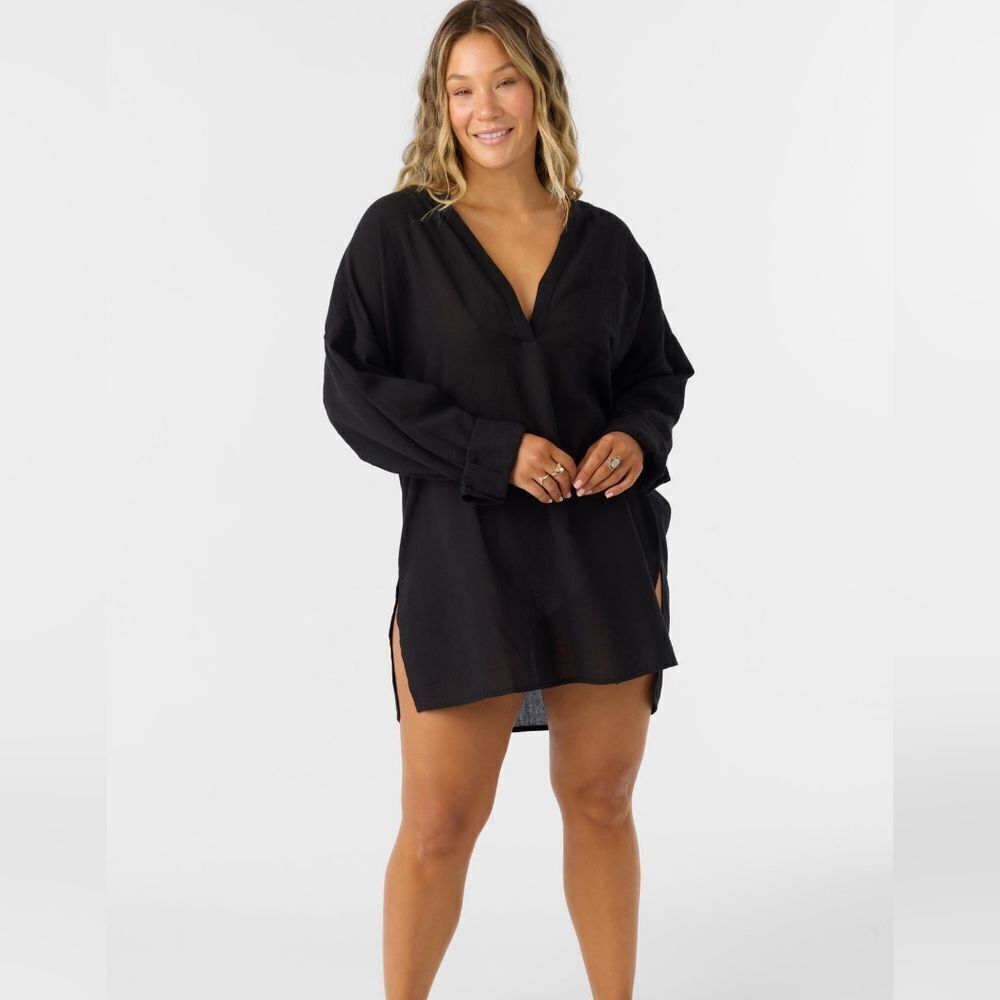 O'Neill Black Belizin Coverup Dress Size Large
